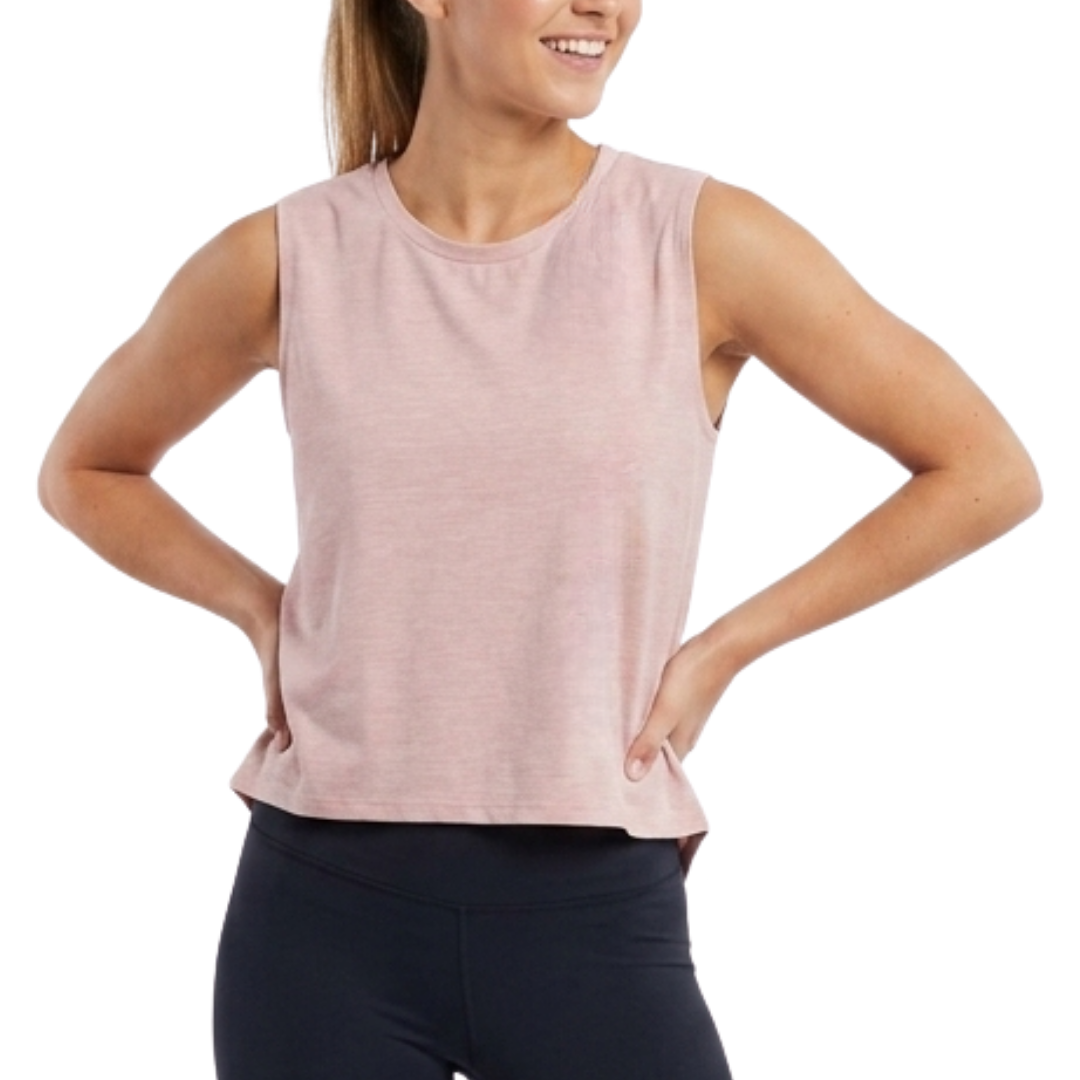 Cotton Tree Ladies Active Boxy Crop Top